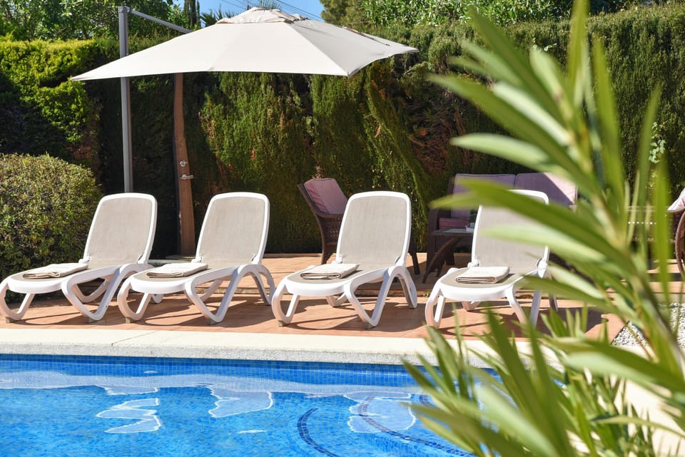 Terrace and pool