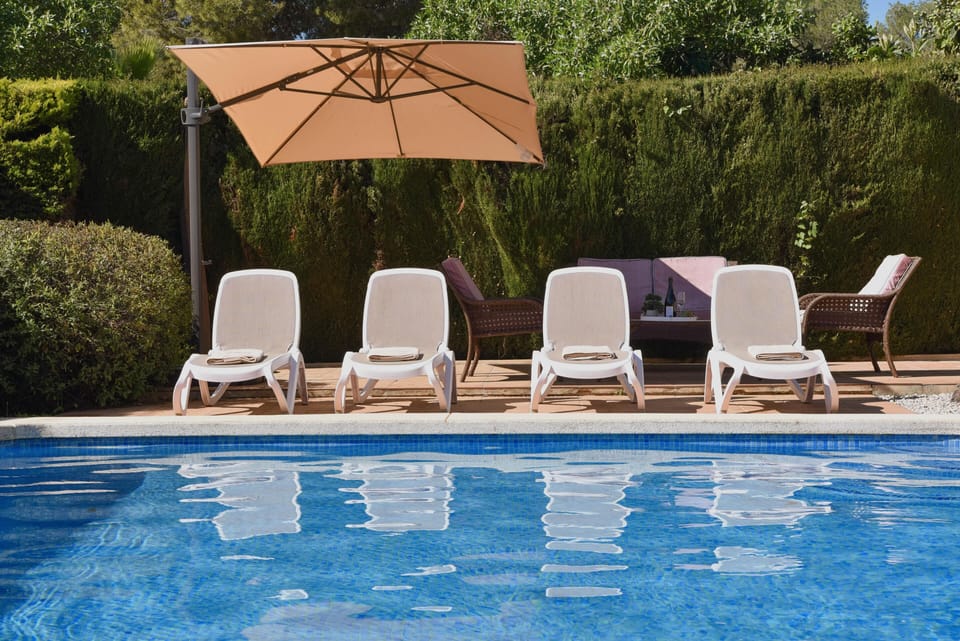 Terrace and pool