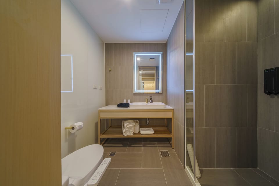 Standard Single Room | Bathroom | Hair dryer, slippers, towels, shampoo