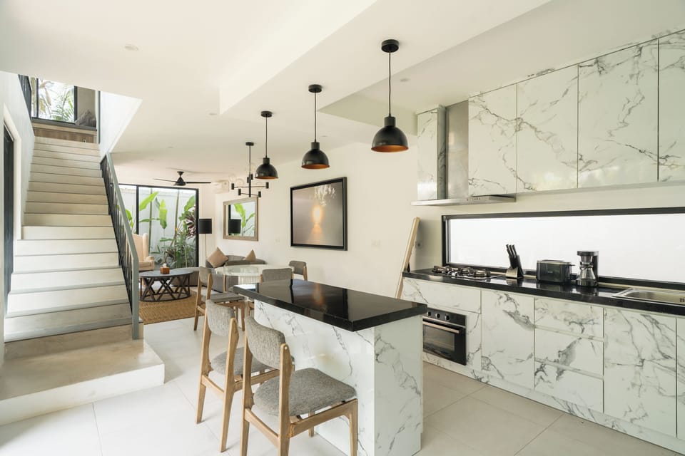 Deluxe Villa, 3 Bedrooms, Private Pool, Pool View | Private kitchen | Fridge, microwave, oven, stovetop