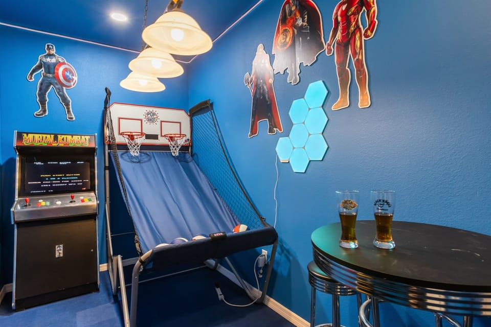 Family Arcade Night – Compete, laugh, and play in your private game lounge.