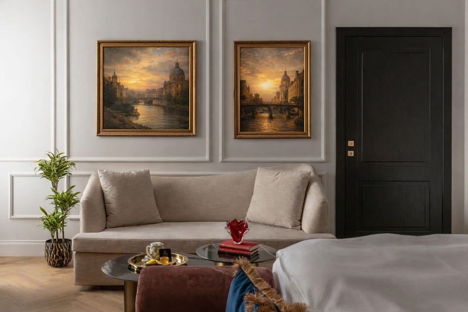 Family Double Room | Premium bedding, down comforters, minibar, in-room safe