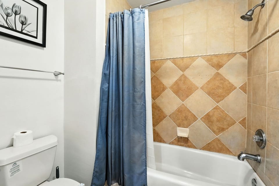 A soothing bathtub retreat—perfect for unwinding and enjoying a moment of pure relaxation.