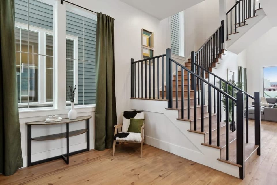 Stairs are required to access 2nd and 3rd floors at all four homes. No Elevators