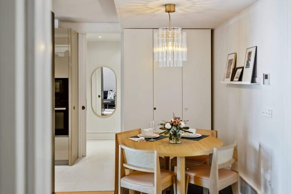 The dining table for four guests