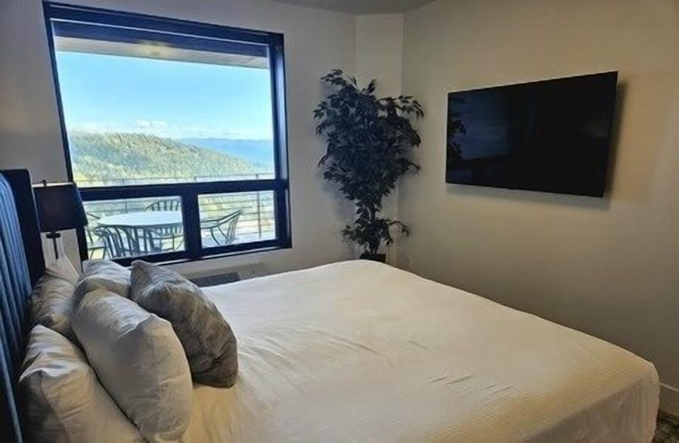 Screen, TV, Bed, Furniture, Indoors