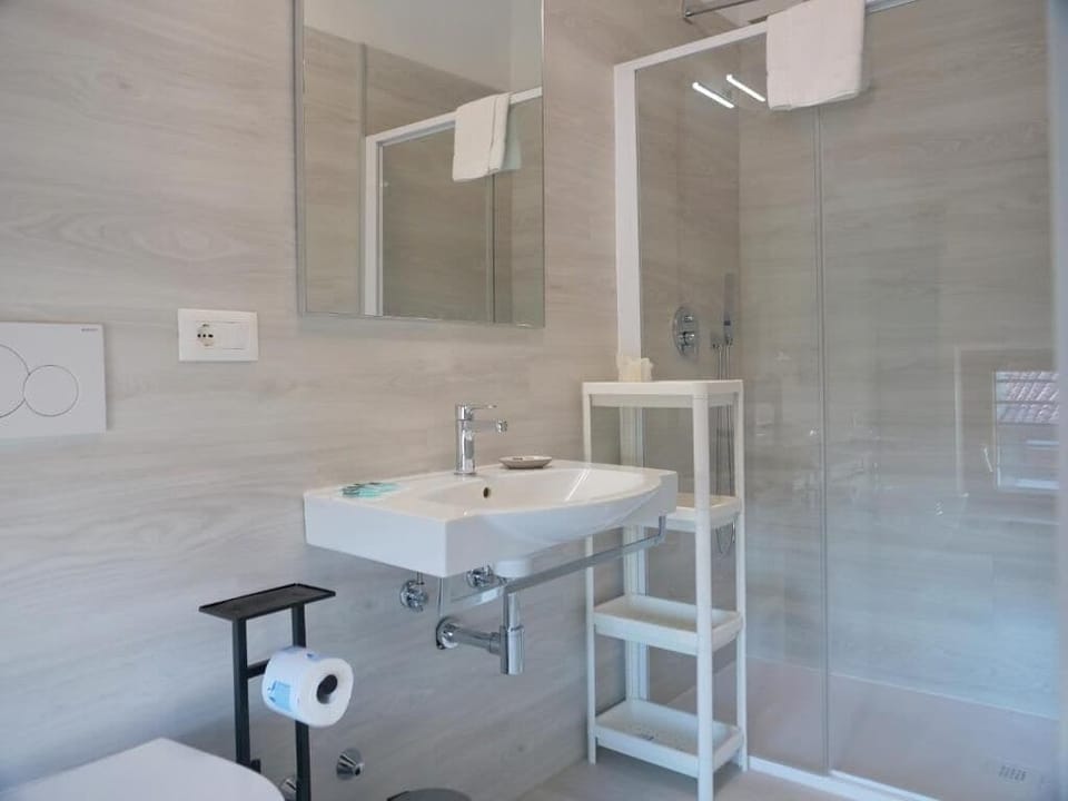 Deluxe Suite, City View | Bathroom | Shower, towels, soap, shampoo