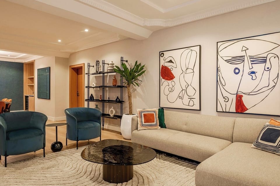 Comfort Apartment, Balcony, City View | Living area | Flat-screen TV