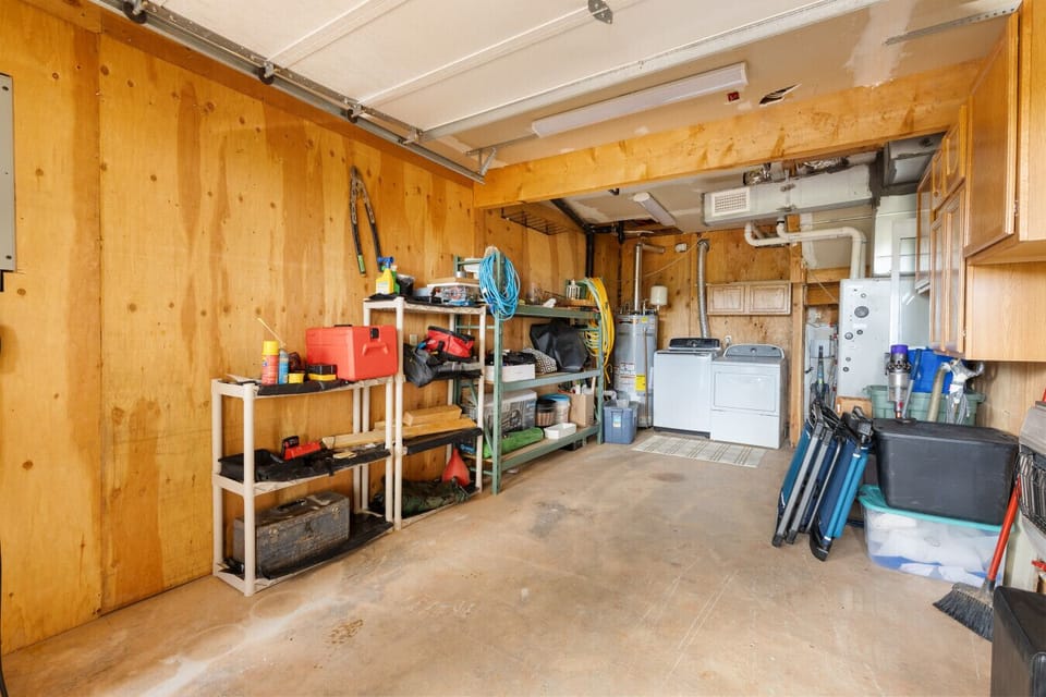 Washer and Dryer in Garage