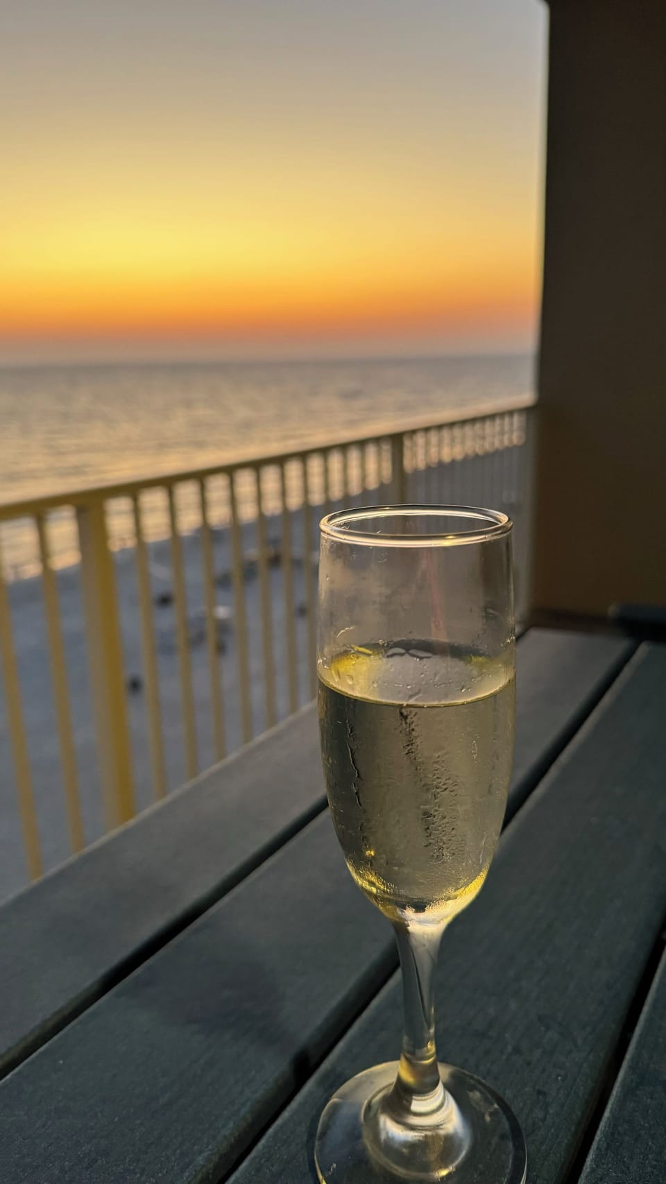 Watch beautiful sunsets from the balcony equipped with new deck chairs and table