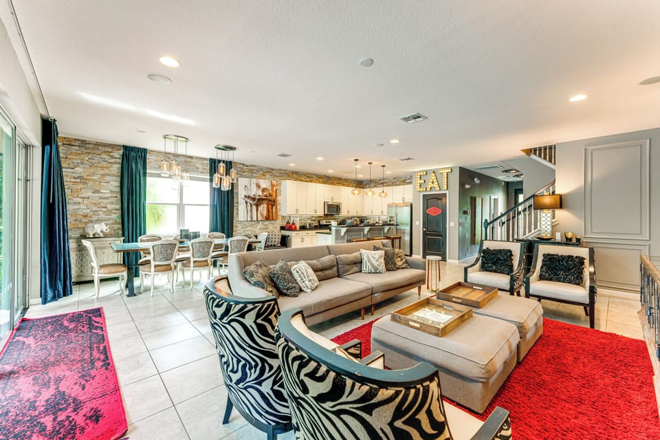 Villa Interior | Free WiFi | Central A/C & Heat