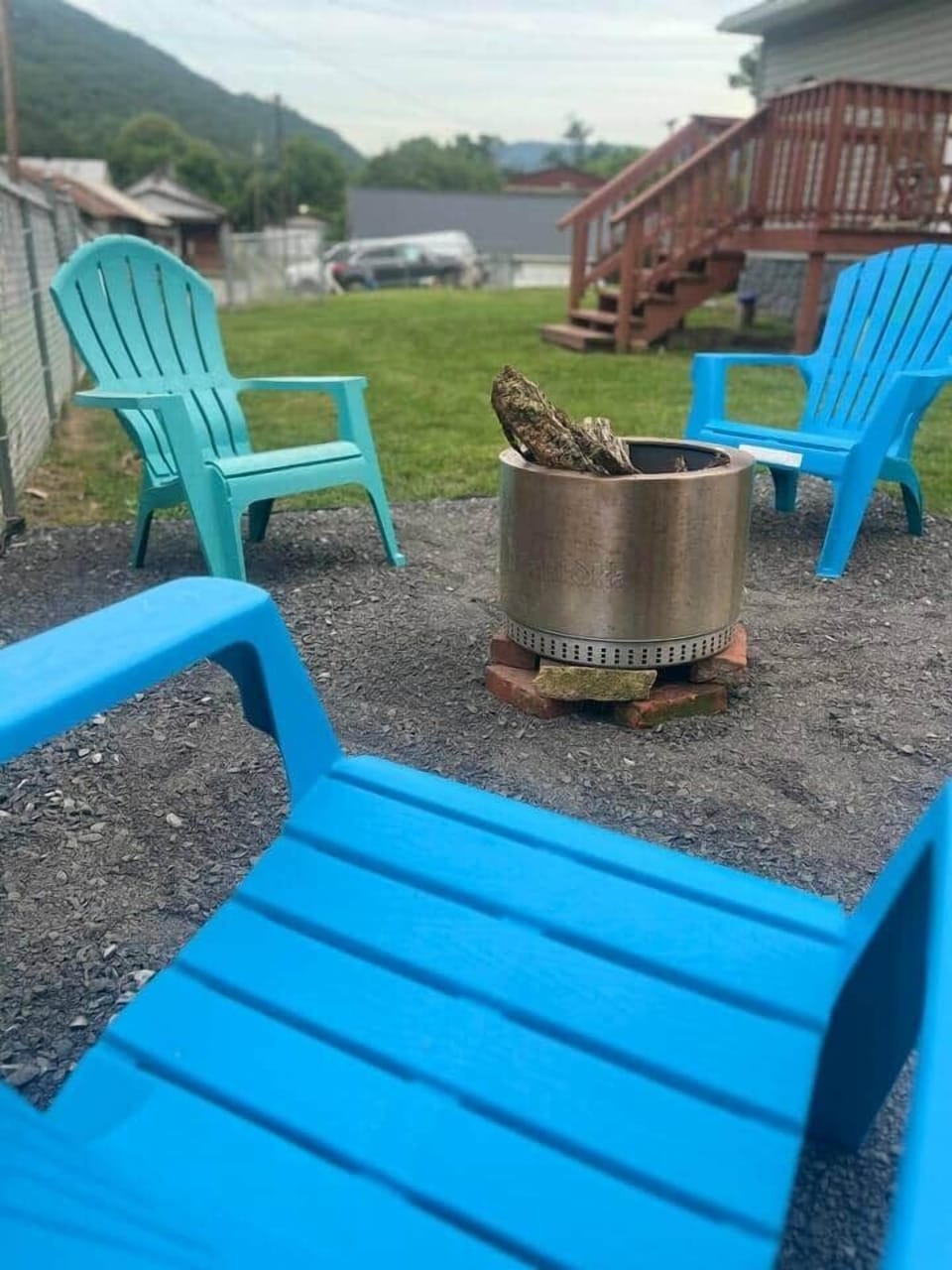 Outside firepit area