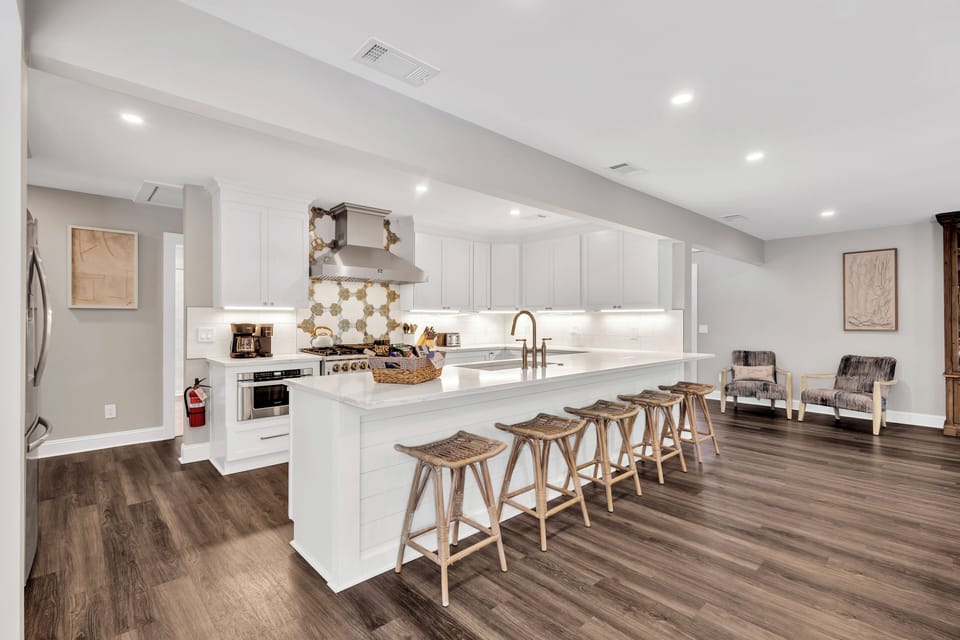 Fully equipped kitchen with state-of-the-art appliances