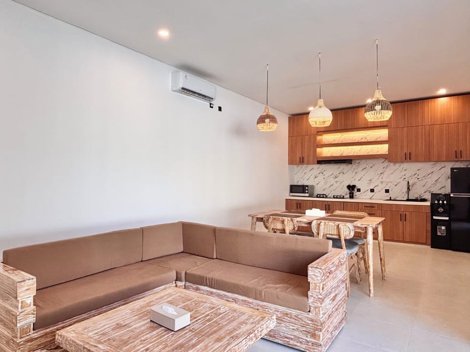 Luxury Villa, 2 Bedrooms, Pool View, Garden Area | Living area | 32-inch flat-screen TV with digital channels