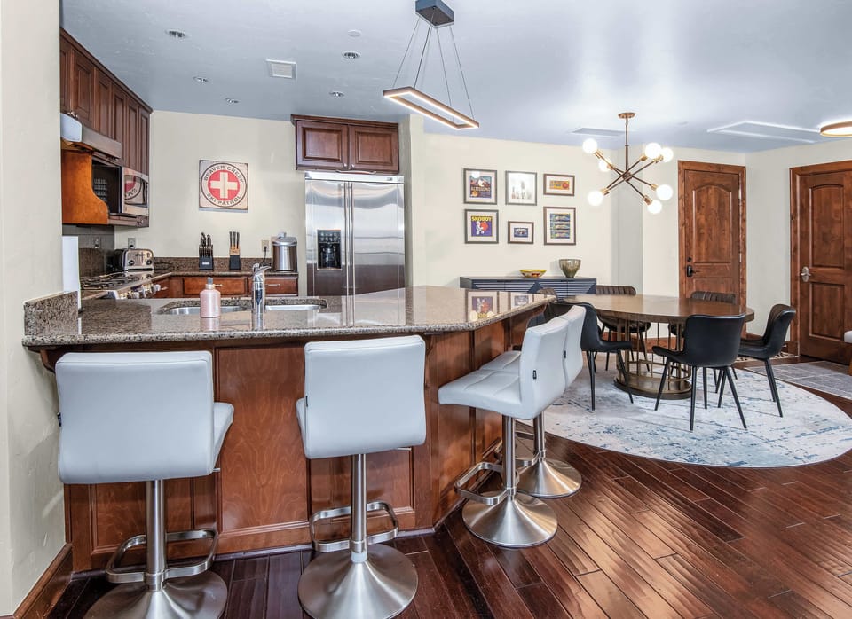 Kitchen and dining view