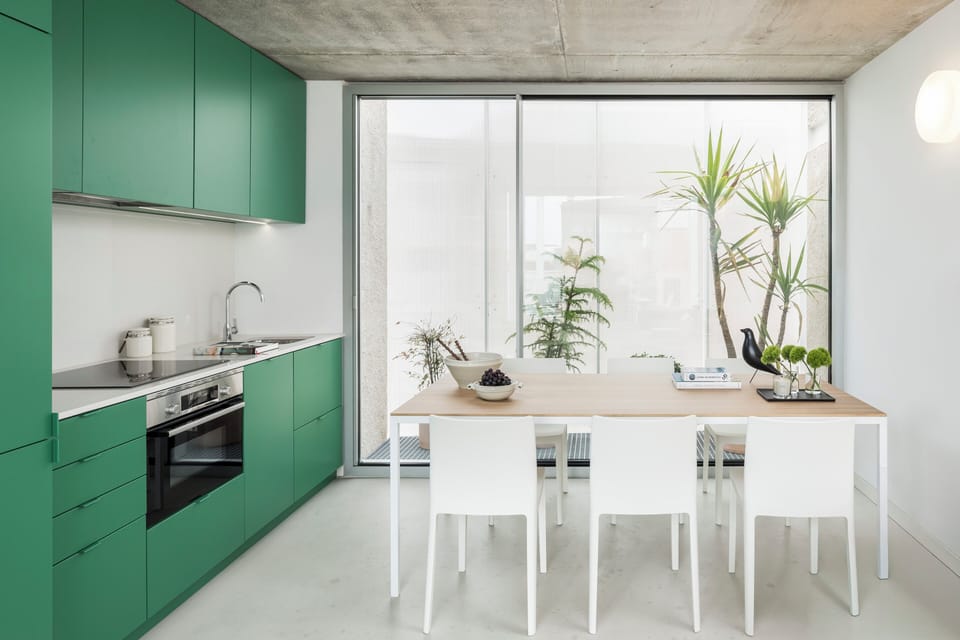 Family Apartment, Patio, City View | Private kitchen | Full-size fridge, microwave, oven, stovetop