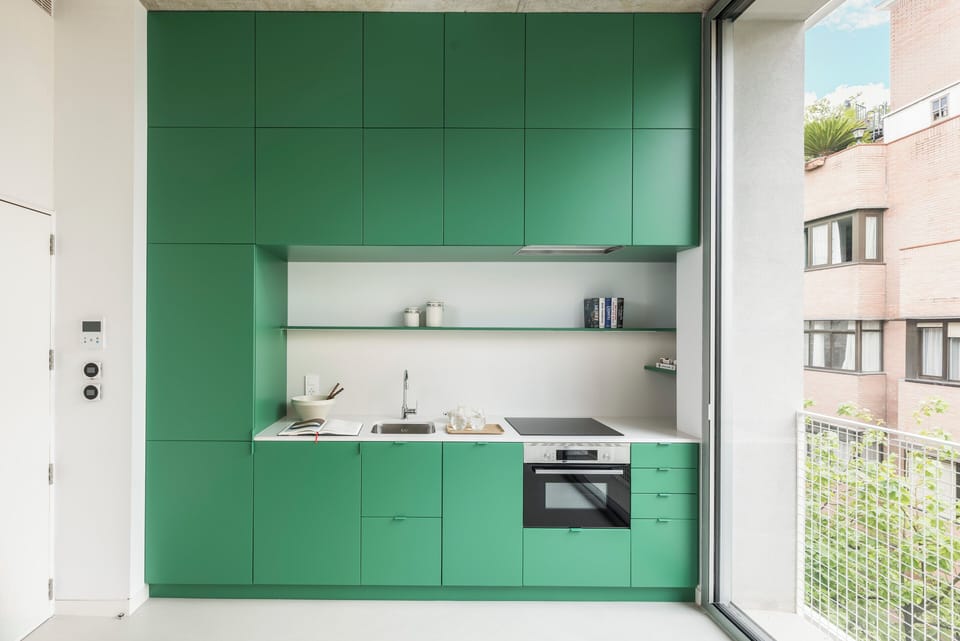 Comfort Studio, Balcony, City View | Private kitchen | Full-size fridge, microwave, oven, stovetop