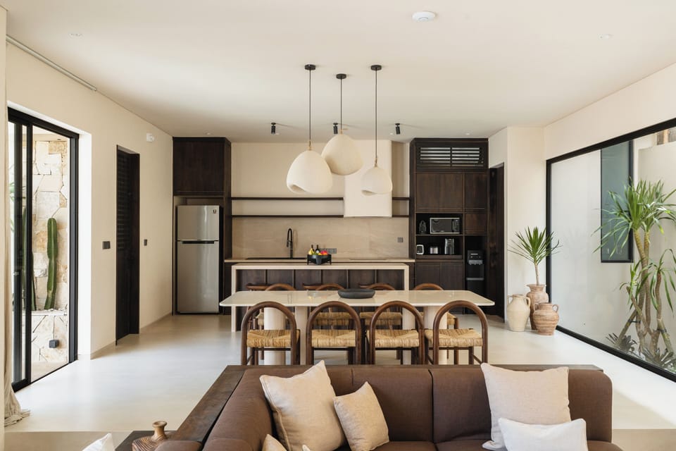 Deluxe Villa, 2 Bedrooms, Private Pool, Pool View | Private kitchen | Fridge, microwave, stovetop, coffee/tea maker