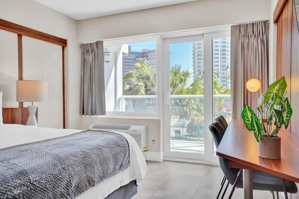 Wake to sunshine and step toward breezy balcony views.