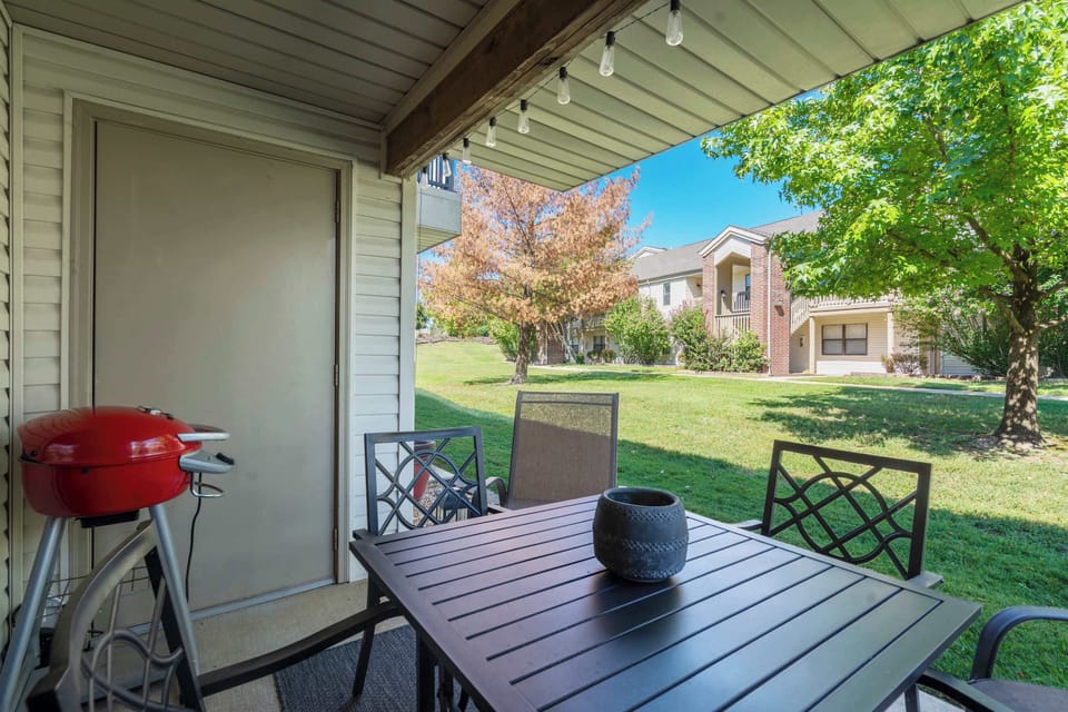 Lounge the day away or dine alfresco on the breezy patio​