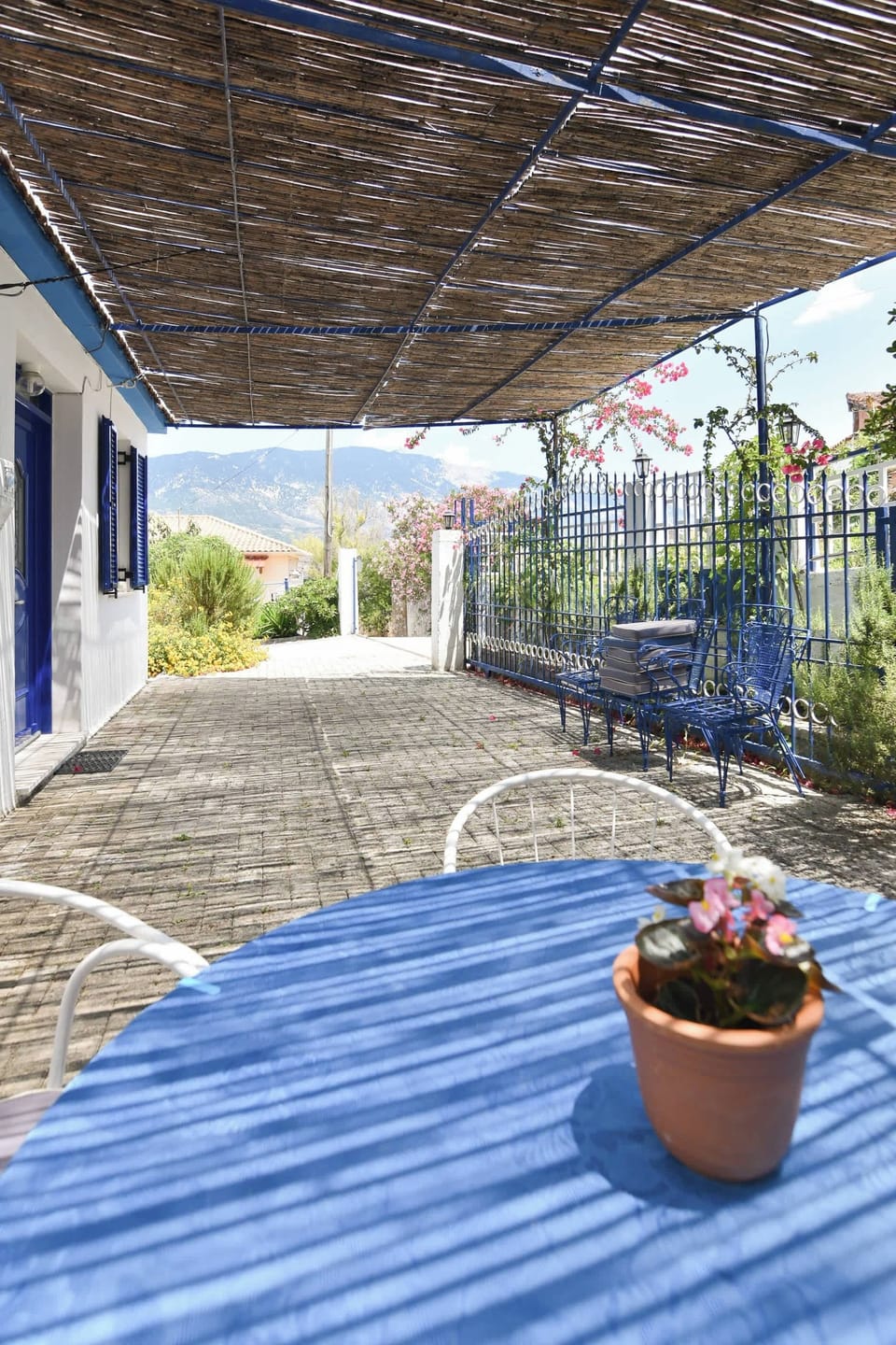 Cozy outdoor seating