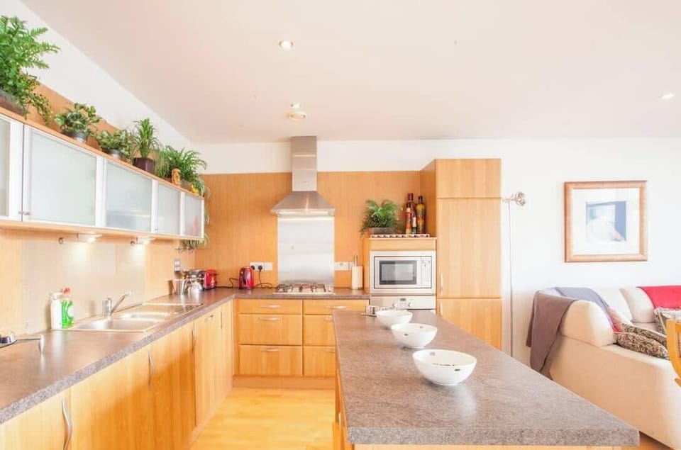 Modern fitted kitchen with plenty of space