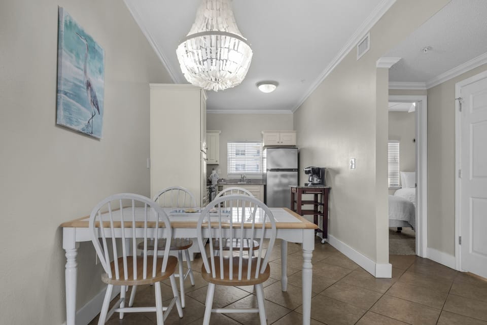 Dining and kitchen area