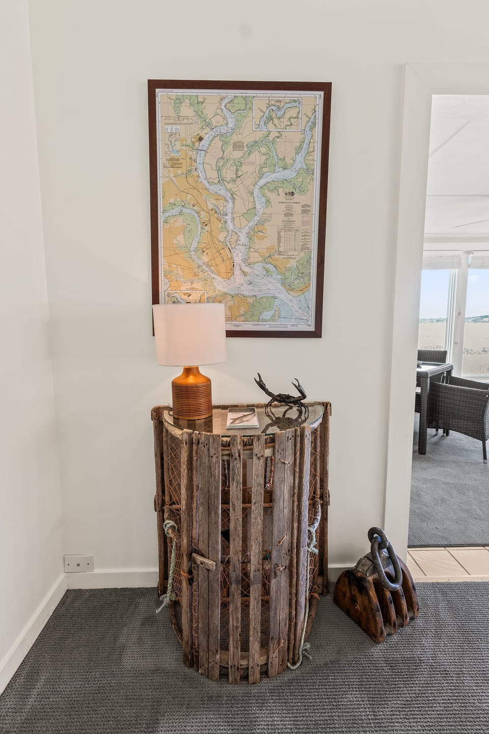 Quaint coastal lobster decor