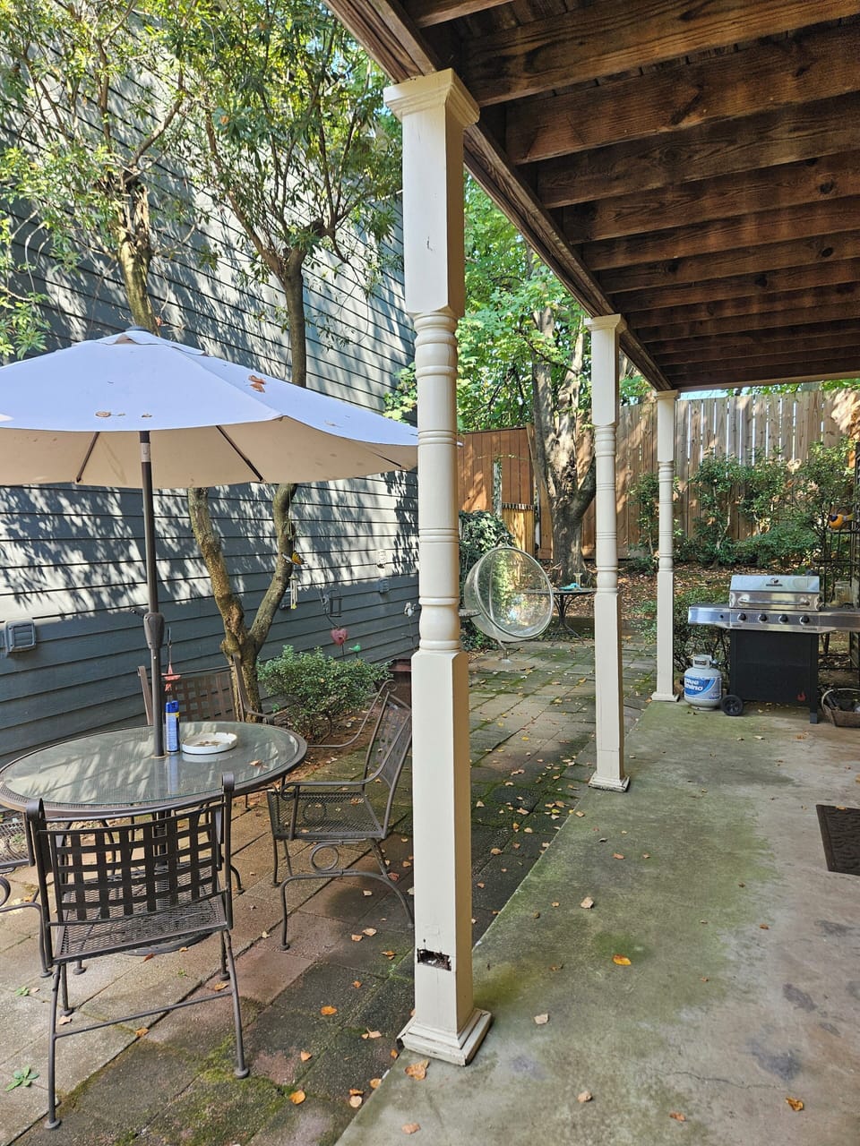 Sip and unwind in the private garden courtyard with a gas grill!