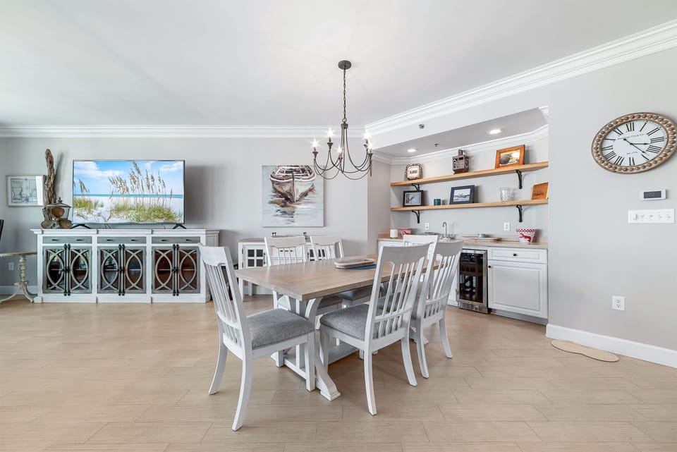 Gather and create memories in this beautifully appointed dining area.