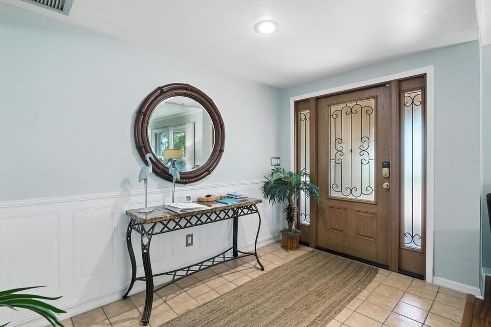 Foyer that enters into large open living area