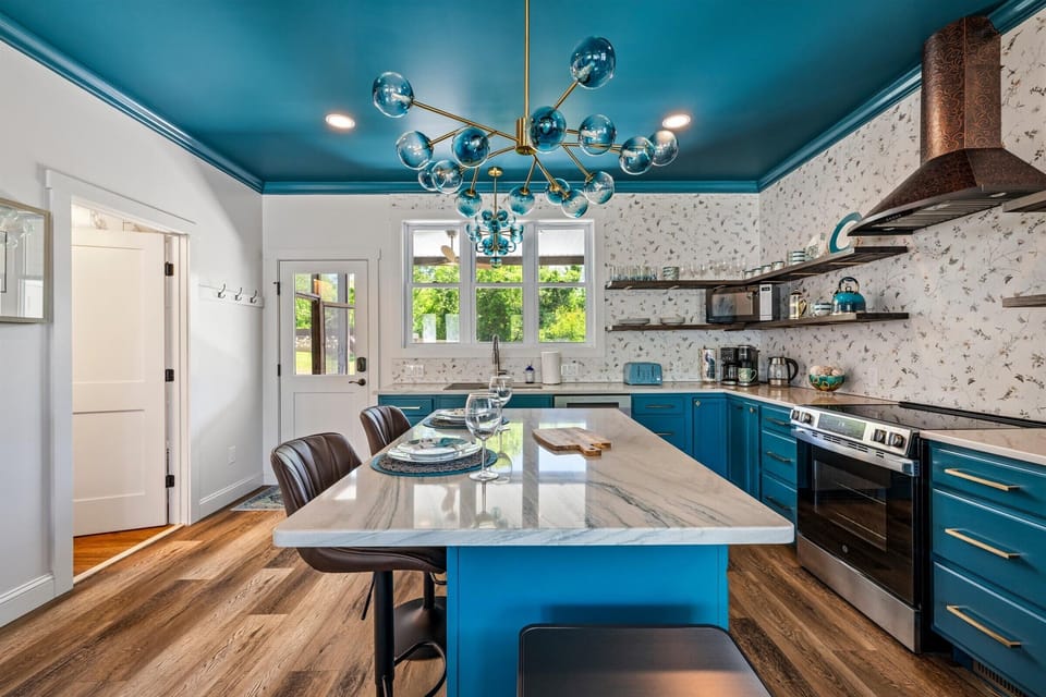Eat in kitchen made for lingering and reconnecting.