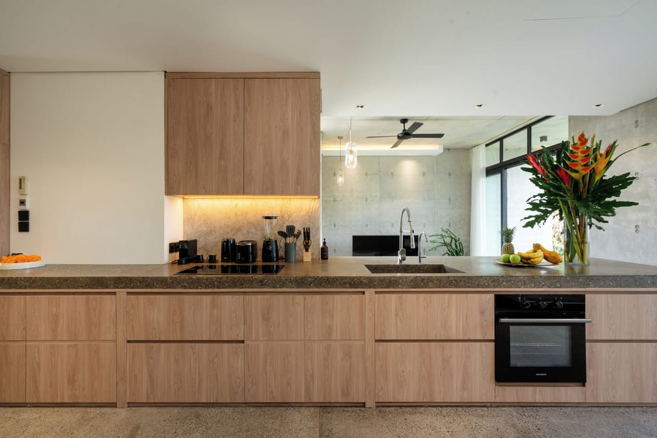 Deluxe Villa, 2 Bedrooms, Private Pool, Pool View | Private kitchen | Fridge, oven, stovetop, coffee/tea maker