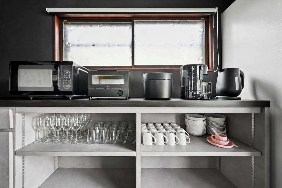 Apartment | Private kitchen | Fridge, microwave, stovetop, electric kettle