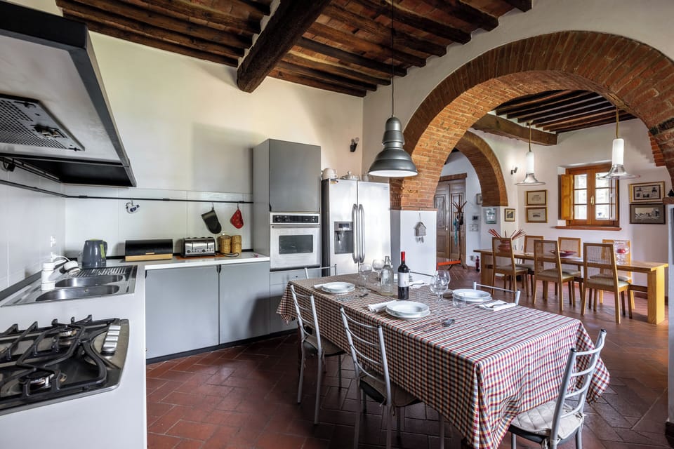 Villa, Patio, Garden View | Private kitchen | Fridge, microwave, oven, stovetop