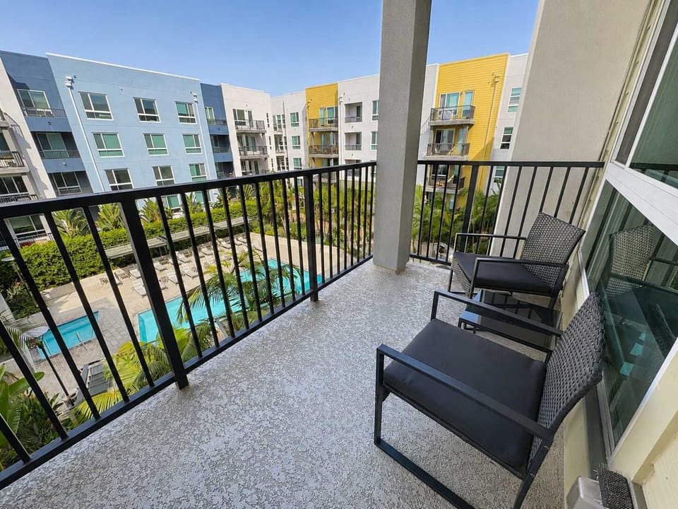 Enjoy stunning views of the iconic city from your own private balcony