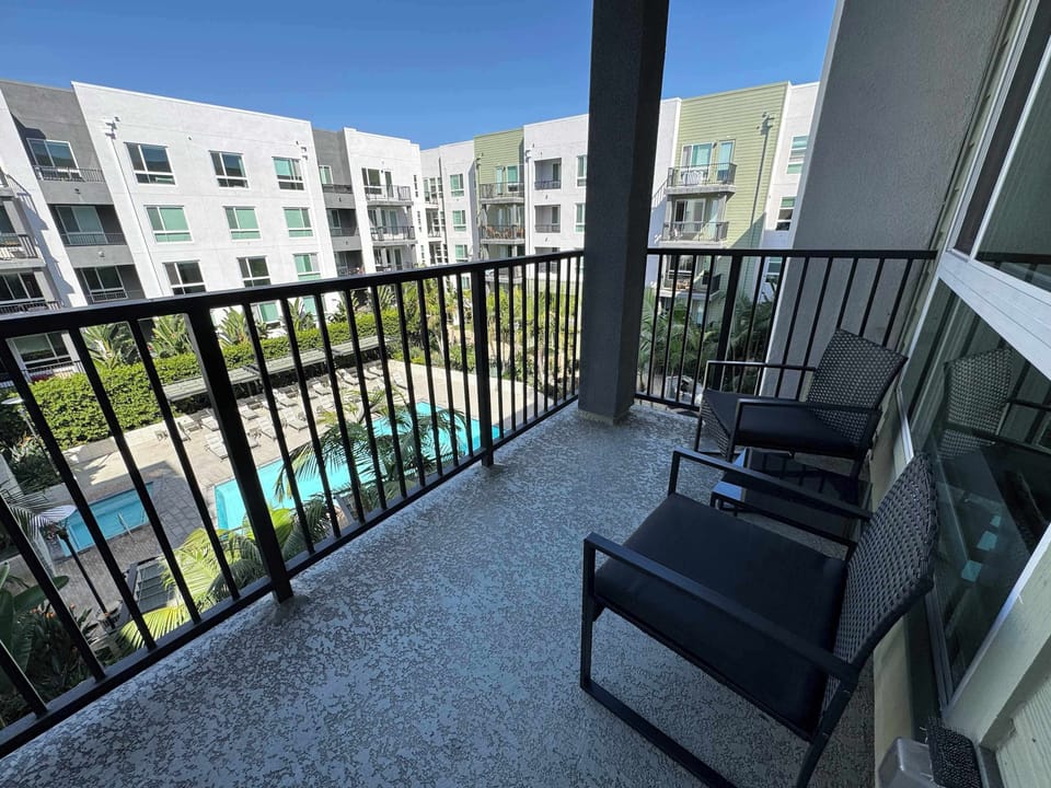 Enjoy stunning views of the iconic city from your own private balcony