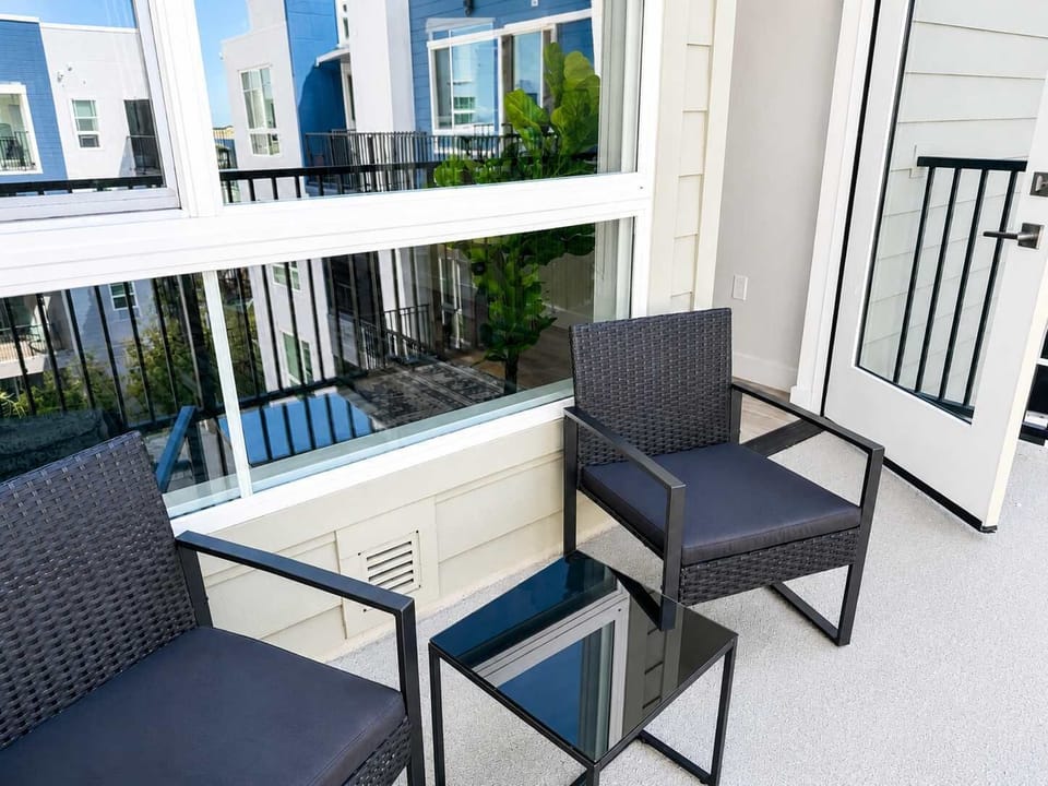 Enjoy stunning views of the iconic city from your own private balcony