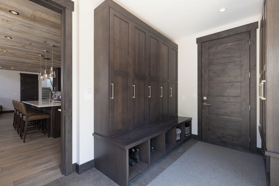 Entryway / Mudroom - Access to Dining Room and Private Deck
