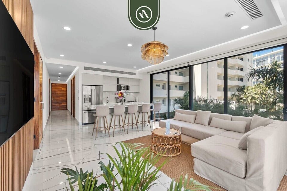 Apartment, Multiple Beds, Jetted Tub, Beach View (Udara 1F) | Living area