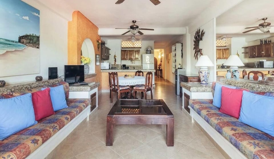 Condo, 1 King Bed, Pool Access, Ocean View (301-Plaza Mar) | Living area