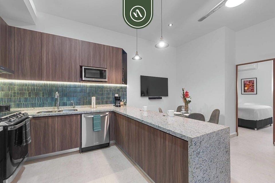 Condo, 1 Queen Bed, Terrace, Ocean View (Casa Galeana 404) | Private kitchen