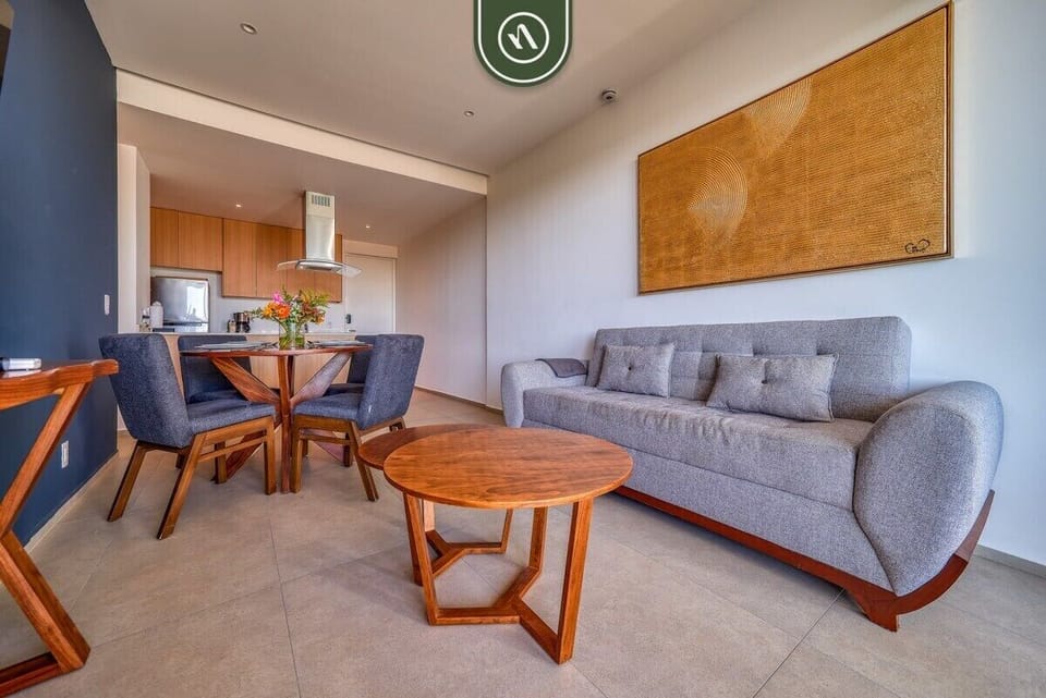 Condo, Multiple Beds, Pool Access, Ocean View (Aria Ocean T3 813) | Living area