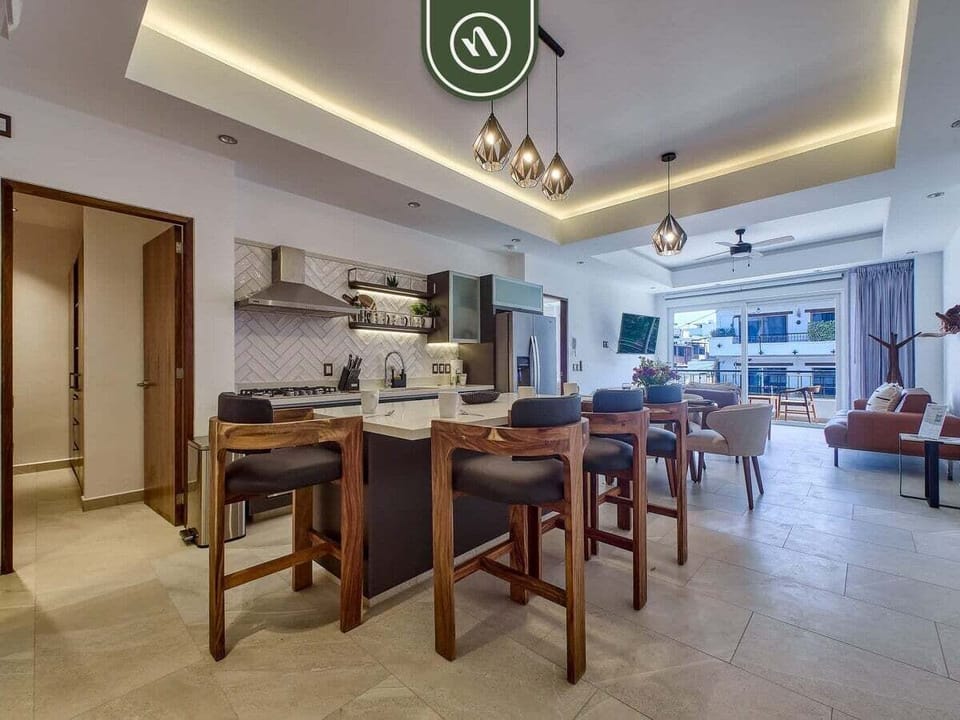 Condo, Multiple Beds, Pool Access, Mountain View (Esquina Versalles 204) | Private kitchen | Dining tables