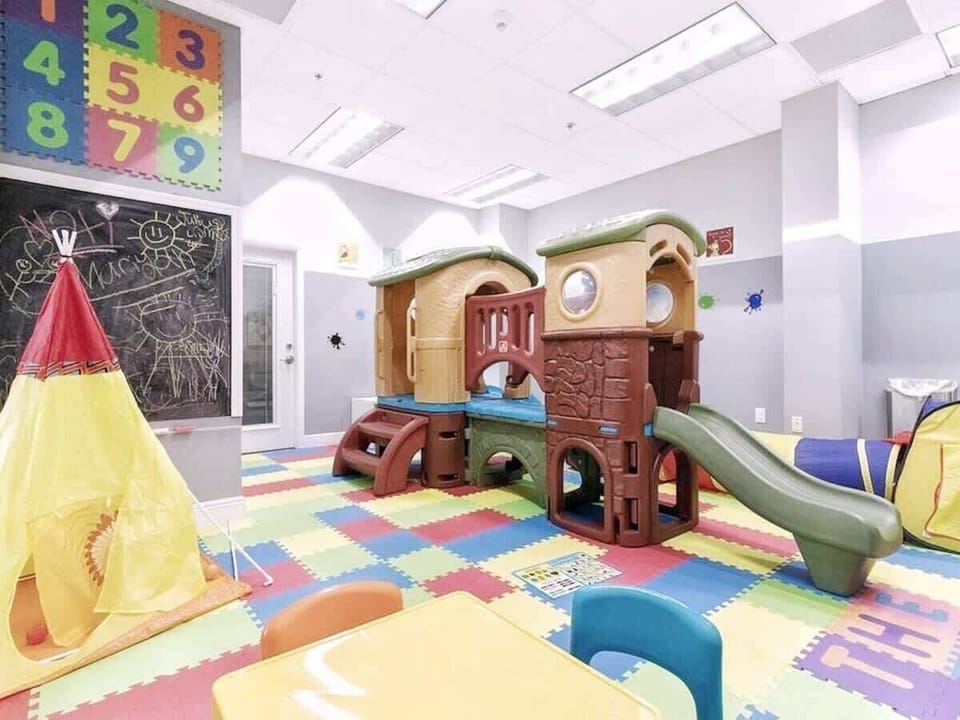 Fun shared playroom for children