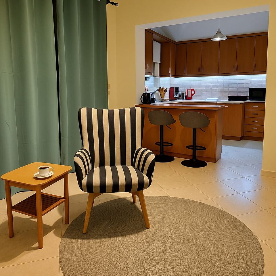 Villa, Sea View | Living area | 40-inch Smart TV with cable channels, fireplace, DVD player