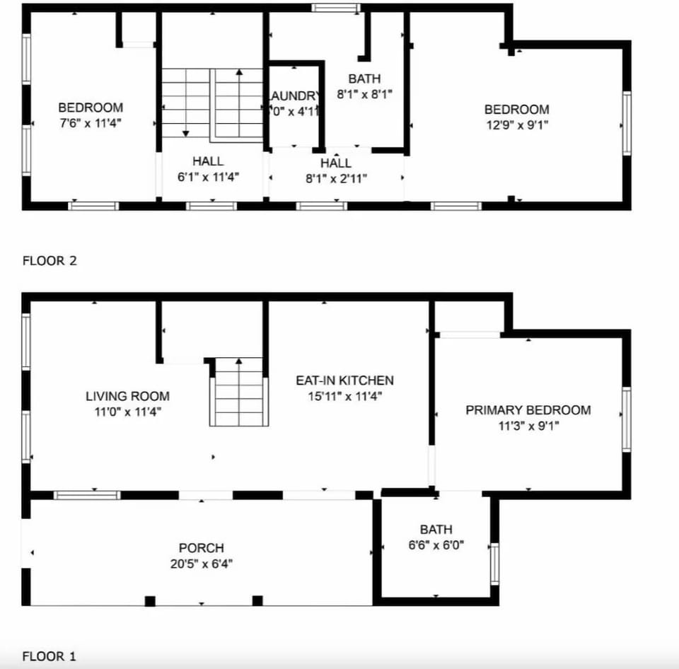 Explore the home's first and second floor layouts, thoughtfully designed for comfort, privacy, and easy living.