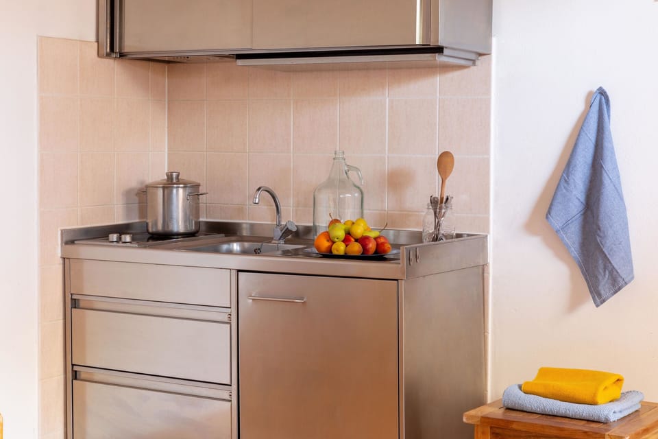 Apartment | Private kitchenette | Full-size fridge, cookware/dishes/utensils, dining tables