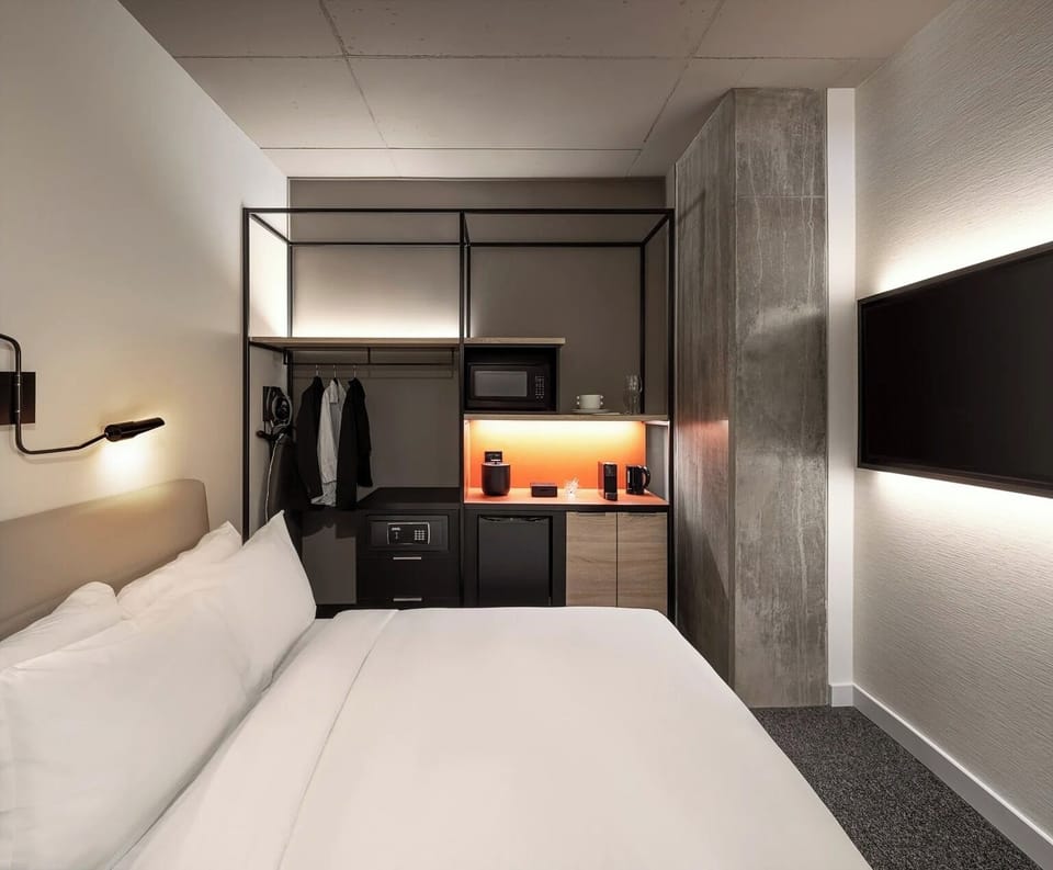 Enjoy easy snacks and coffee with an efficient in-room kitchenette.