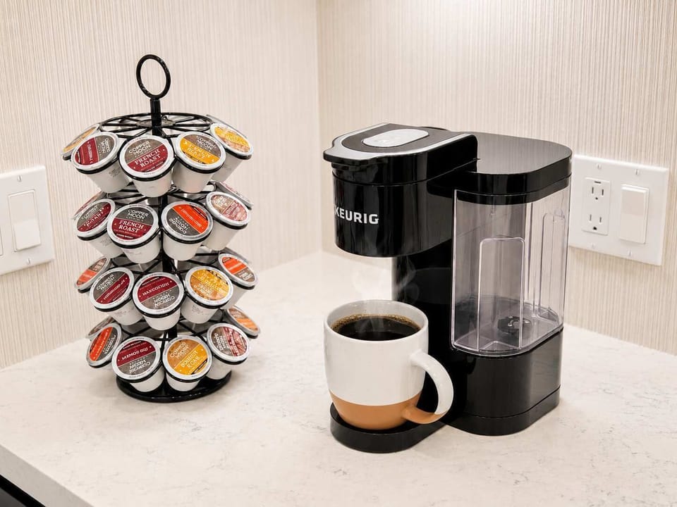 Start your mornings right — fresh coffee at your fingertips.